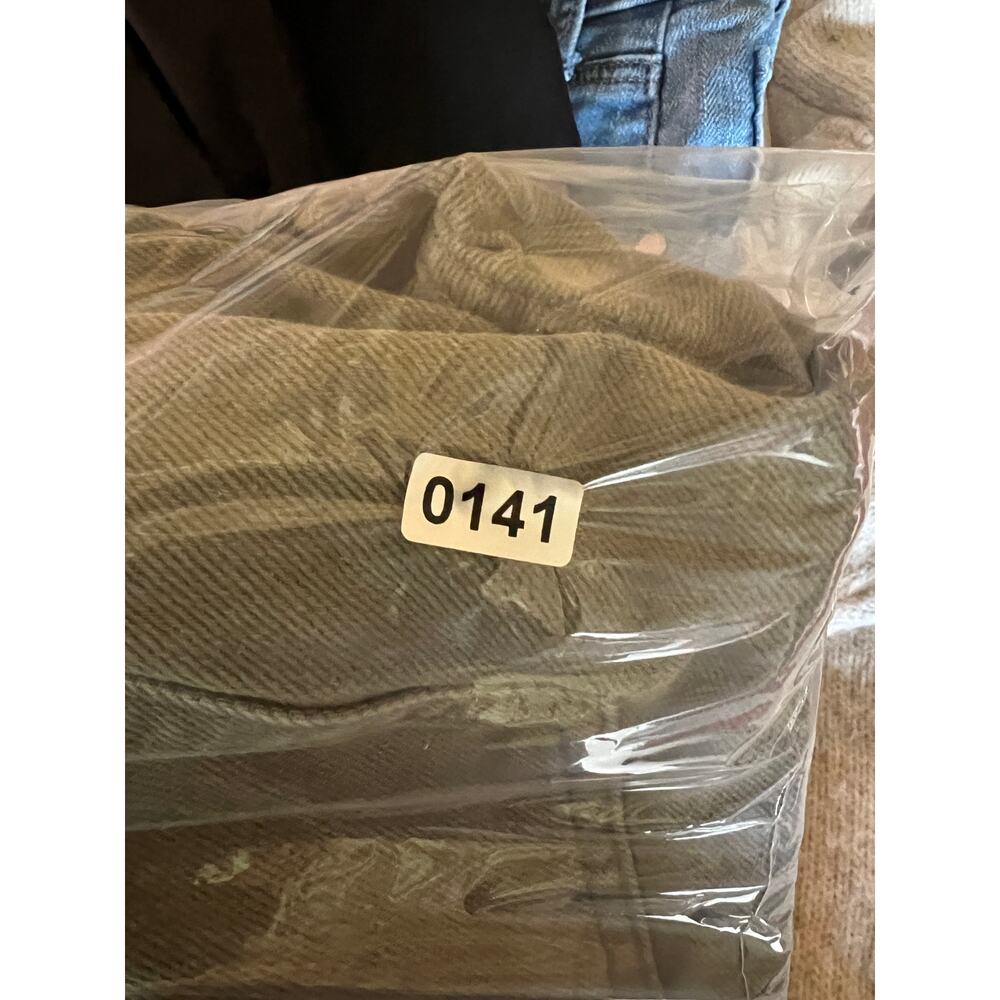 Forever 21 olive green cargo jogger pants flexible high-rise waistband womens M - Picture 9 of 9